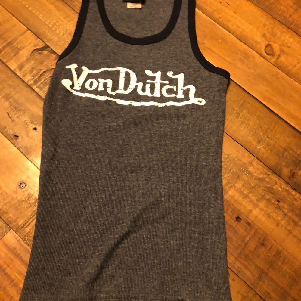 Von Dutch ribbed ringer kustom ringer ordered this past Christmas.